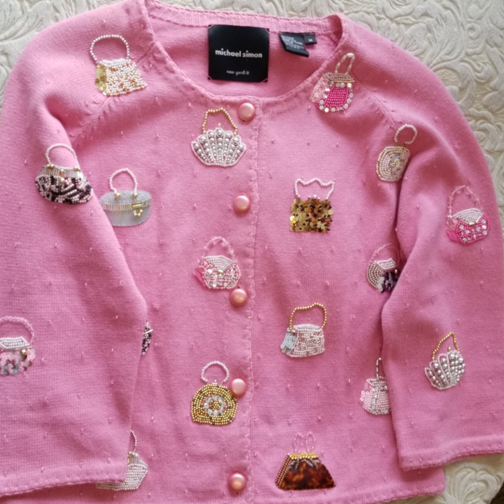 Michael Simon Handbags Galore Cardigan 2000